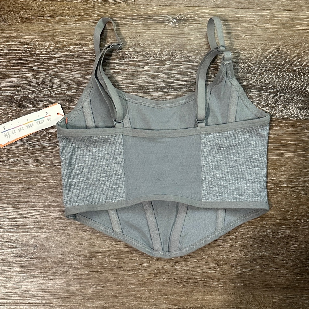Colsie Gray Ribbed Bralette - Picture 3 of 3